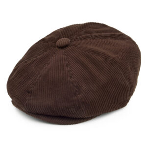 Brown Corduroy Newsboy Cap